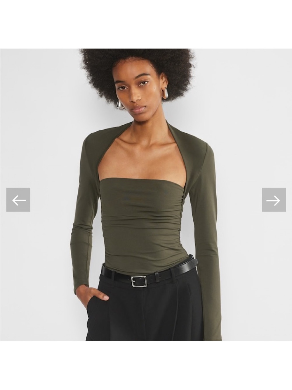 Aritzia Contour Flourish Long Sleeve Top